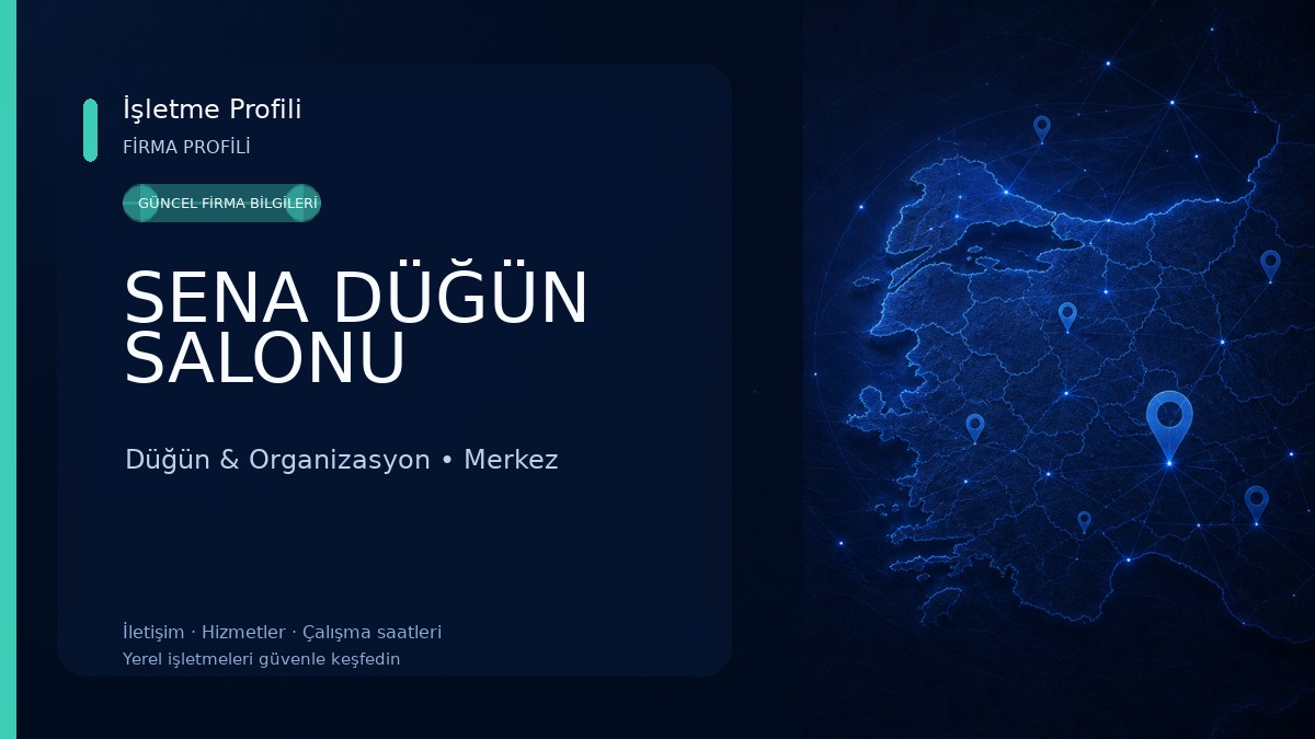 SENA DÜĞÜN SALONU Düğün & Organizasyon