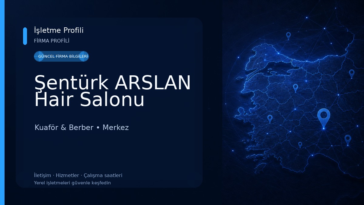 Şentürk ARSLAN Hair Salonu Kuaför & Berber