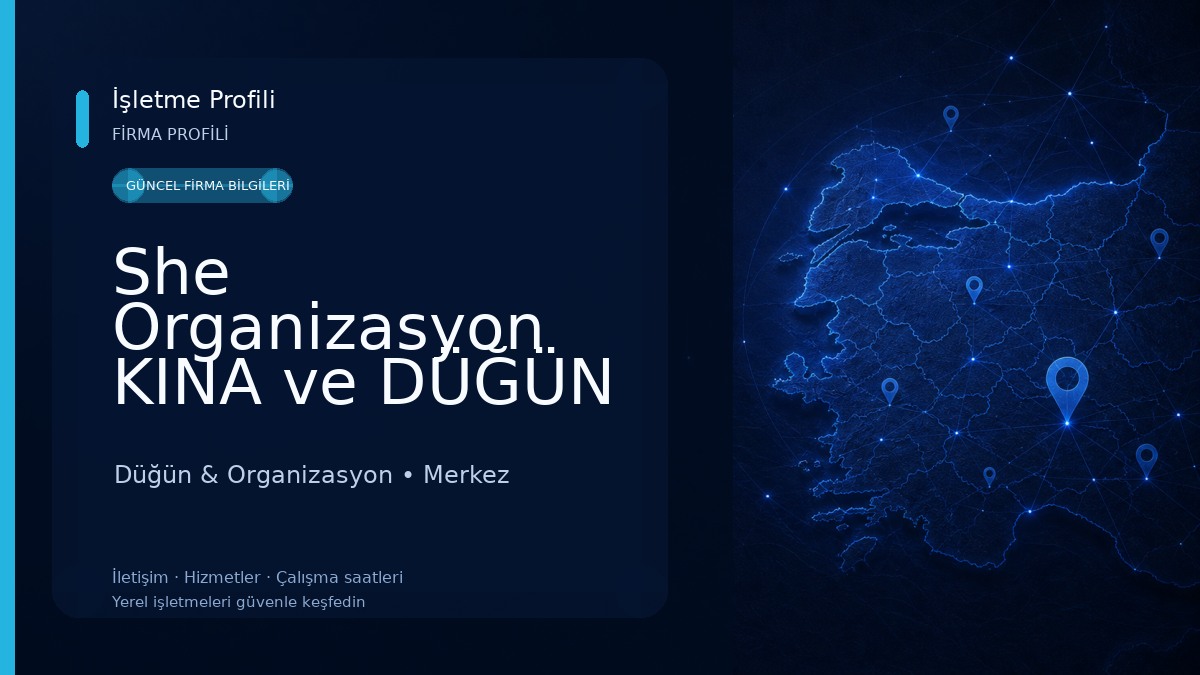 She Organizasyon KINA ve DÜĞÜN SALONU Düğün & Organizasyon