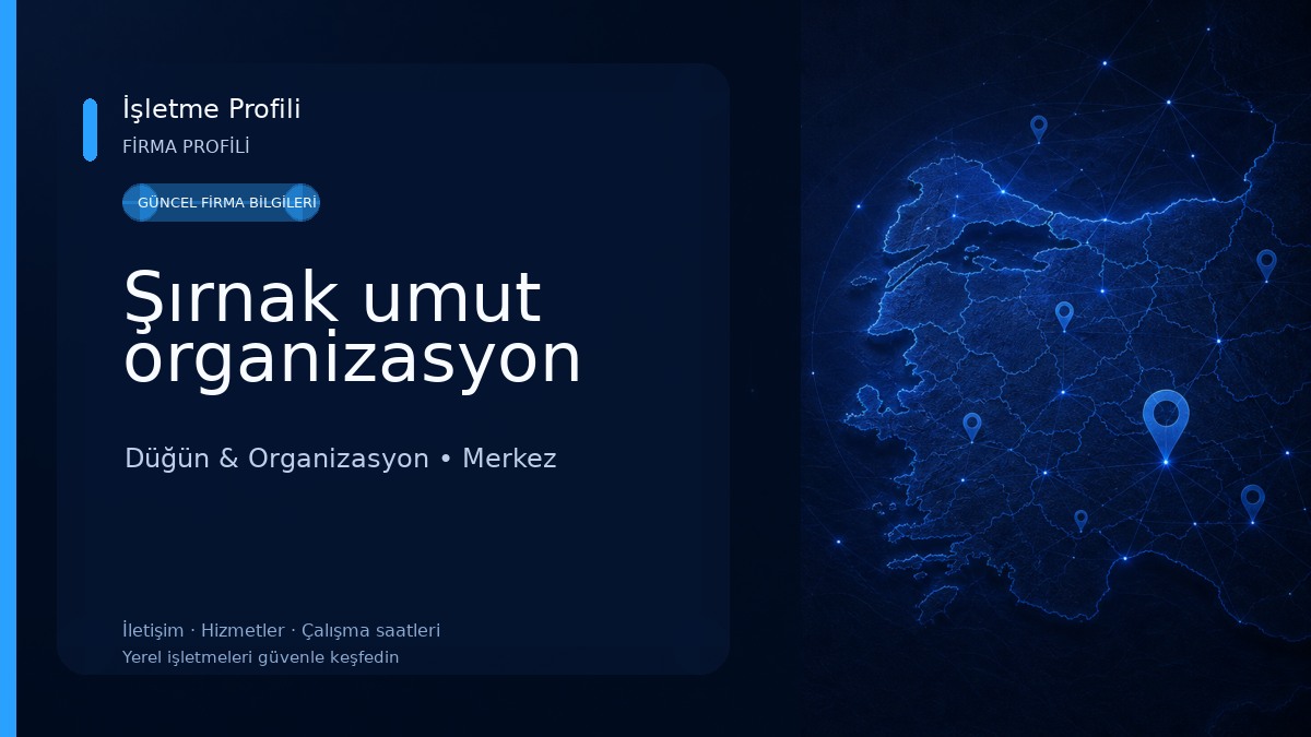 Şırnak umut organizasyon Düğün & Organizasyon