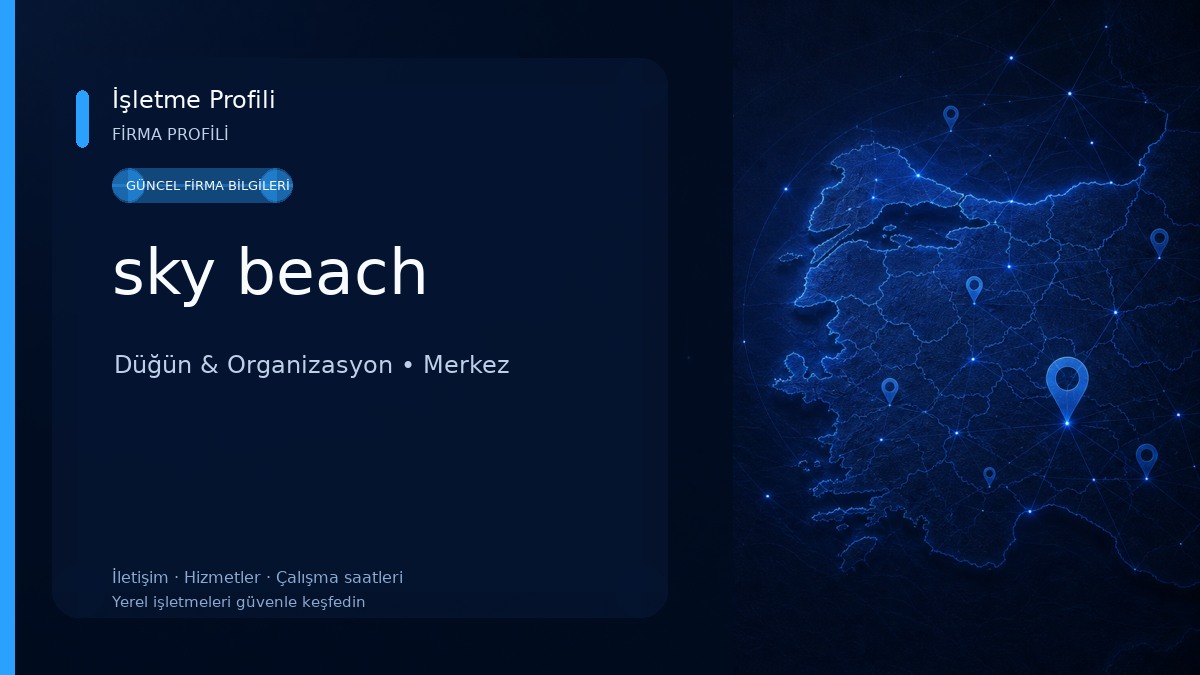 sky beach Düğün & Organizasyon