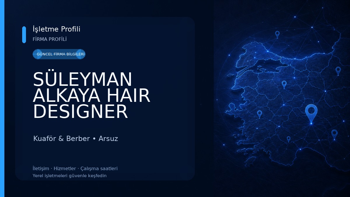SÜLEYMAN ALKAYA HAIR DESIGNER Kuaför & Berber