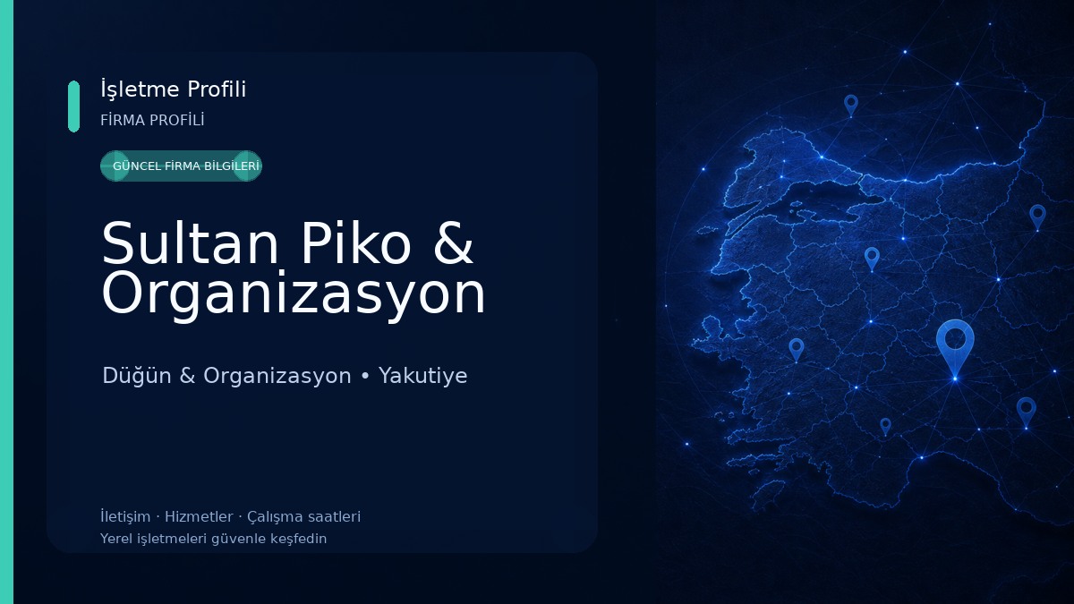 Sultan Piko & Organizasyon