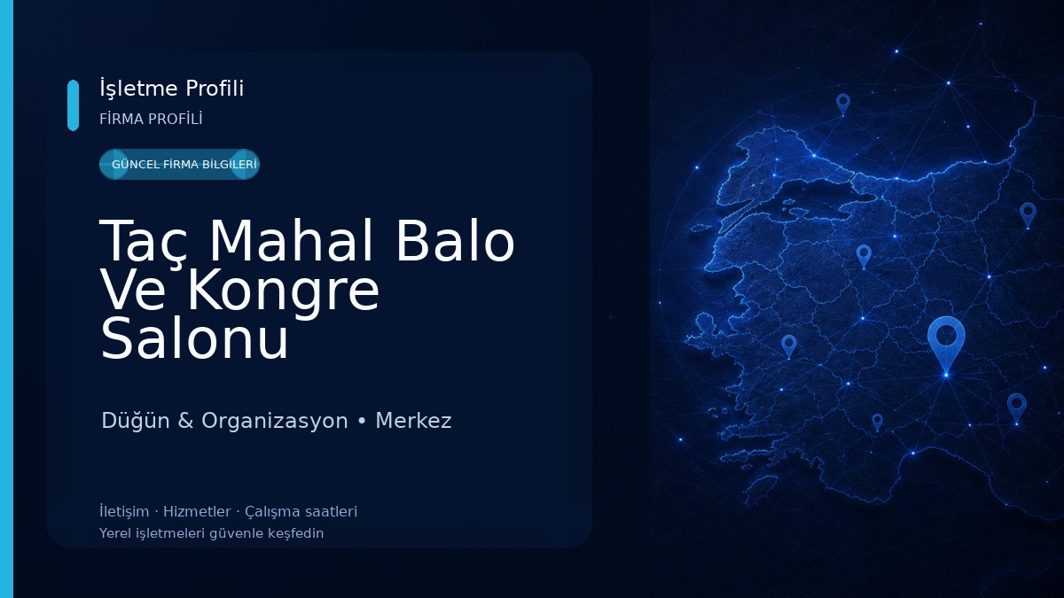 Taç Mahal Balo Ve Kongre Salonu