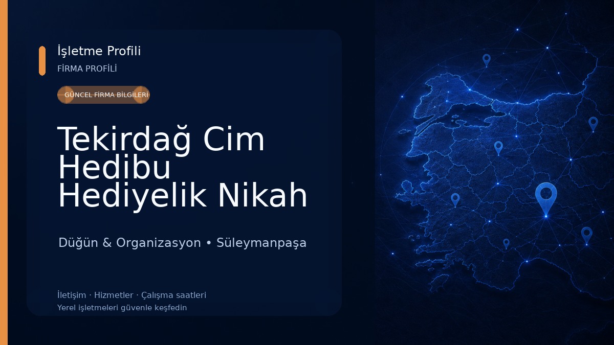 Tekirdağ Cim Hedibu Hediyelik Nikah Şekeri 