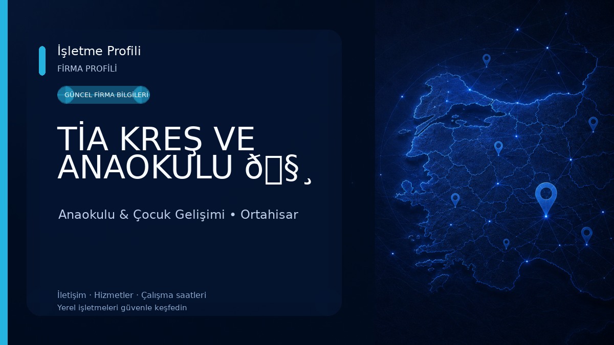 TİA KREŞ VE ANAOKULU 🧸 Anaokulu & Çocuk Gelişimi
