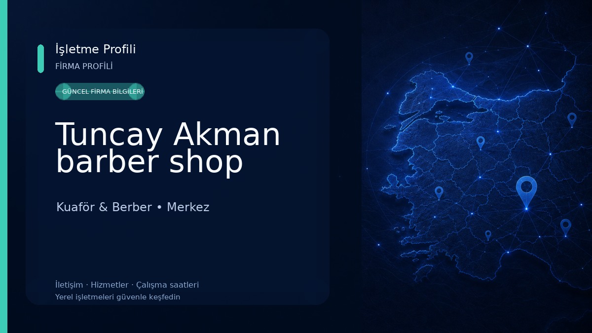 Tuncay Akman barber shop 
