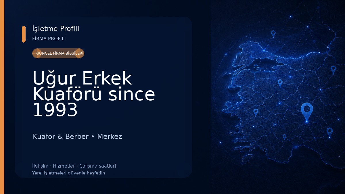 Uğur Erkek Kuaförü since 1993