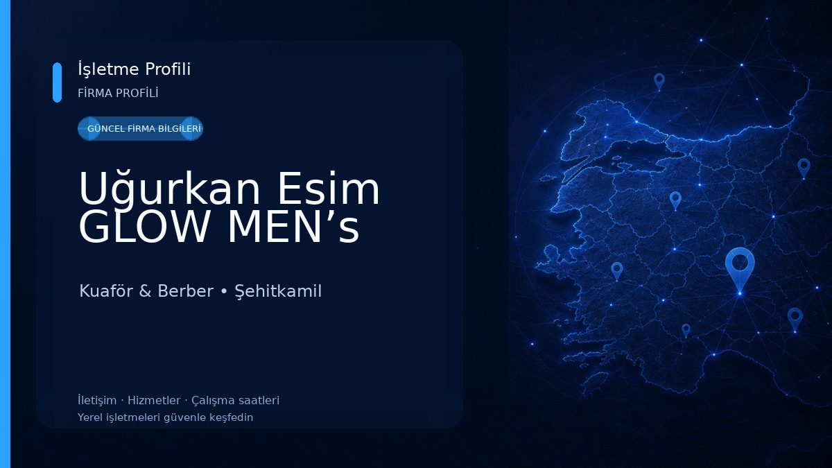 Uğurkan Esim GLOW MEN’s
