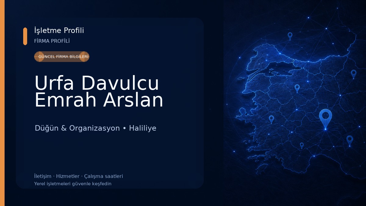 Urfa Davulcu Emrah Arslan Düğün & Organizasyon
