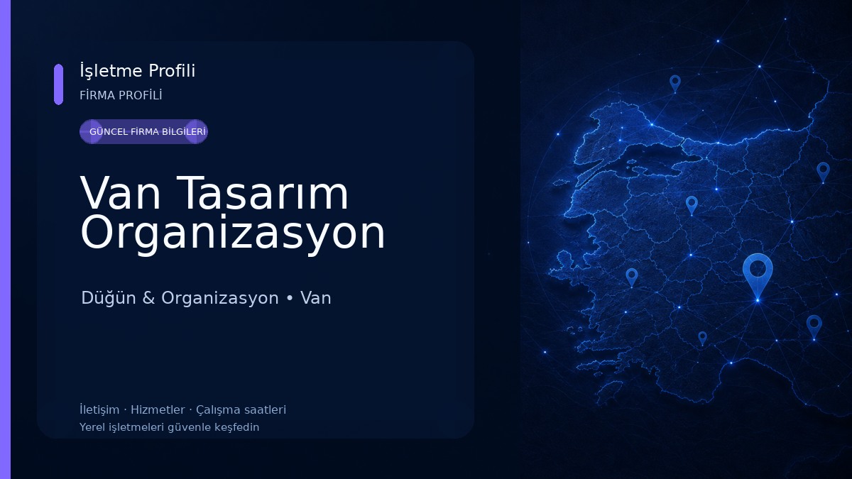 Van Tasarım Organizasyon Düğün & Organizasyon