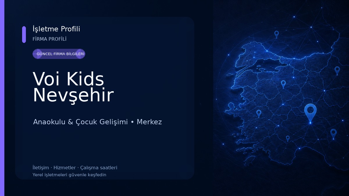 Voi Kids Nevşehir Anaokulu & Çocuk Gelişimi