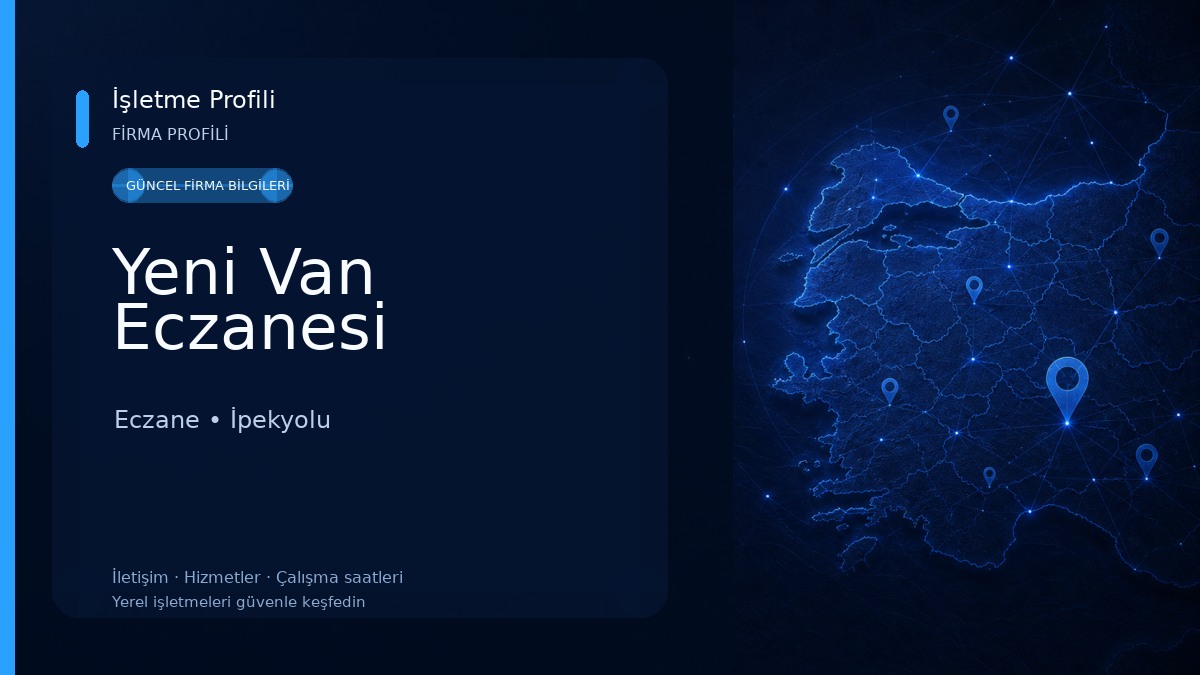 Yeni Van Eczanesi Eczane
