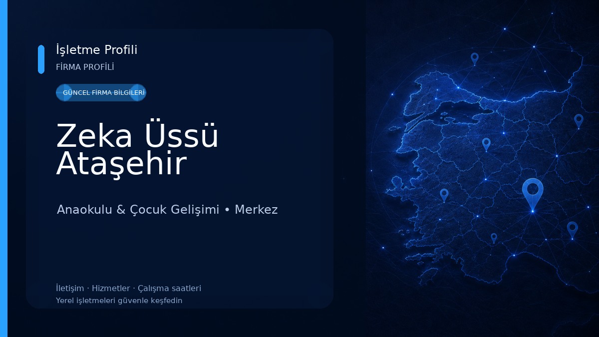 Zeka Üssü Ataşehir Anaokulu & Çocuk Gelişimi
