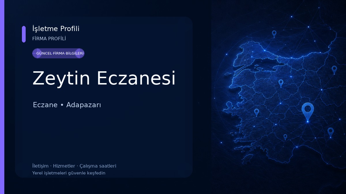 Zeytin Eczanesi Eczane